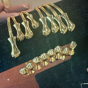 Gold Hand-Shaped Earrings